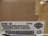 OEM Harley Davidson Smooth Bucket Medium Backrest Pad NOS Softail Dyna 51640-06