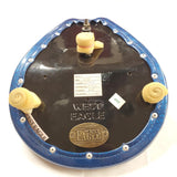 New West Eagle Vintage Style Blue Metal Flake "Pimp Diamond" Solo Seat AM-201 BL