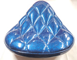 New West Eagle Vintage Style Blue Metal Flake "Pimp Diamond" Solo Seat AM-201 BL