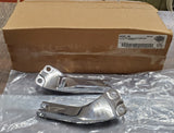 OEM Harley Davidson Chrome Passenger Footpeg Supports NOS Dyna FXDWG 49249-06