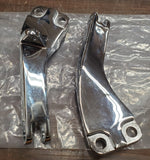 OEM Harley Davidson Chrome Passenger Footpeg Supports NOS Dyna FXDWG 49249-06