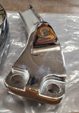 OEM Harley Davidson Chrome Passenger Footpeg Supports NOS Dyna FXDWG 49249-06