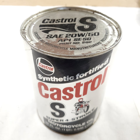 VTG Motorcycle Castrol Oil Can Harley S four stroke Yamaha Honda Suzuki Kawasaki