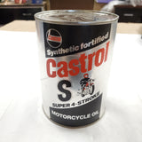 VTG Motorcycle Castrol Oil Can Harley S four stroke Yamaha Honda Suzuki Kawasaki