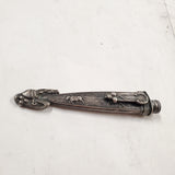 Vtg Inox Argentina Gaucho Hunting Knife Dagger Sheath Horse Etchings 3.14" Blade