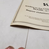 VTG RARE 1970s Wildlife Pennsylvania Game Commission No Killing Bald Eagles Sign