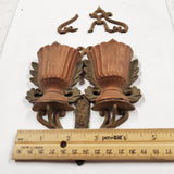 Vtg Antique Pat. 1867 Cast Iron Wall Hang Match Safe Double Urn Decor Collectibl