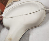 White Solo Seat Harley Panhead Knucklehead Flathead Shovelhead 45" WL UL VL VTG