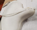 White Solo Seat Harley Panhead Knucklehead Flathead Shovelhead 45" WL UL VL VTG