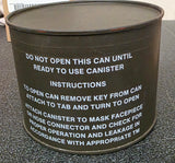 Sealed Unopened C2A1 Military Grade M40 Gas Mask Canister Biological Chemical