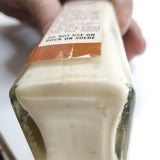 VTG Cavalier Leather Balm Glass Bottle Jar Advertising Container Collectible 4OZ