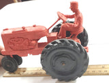 VTG 1950 s Red Auburn Rubber Company Toy Allis-Chalmers WD45 Tractor Model 572