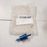 1/4 Fuel filter Harley Hot Rod Racing Blue Fuel Line Braided Russell Vtg