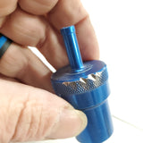 1/4 Fuel filter Harley Hot Rod Racing Blue Fuel Line Braided Russell Vtg