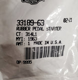 OEM Harley Davidson Black Rubber Kickstart Passenger Peg Pedal Softail 33189-63