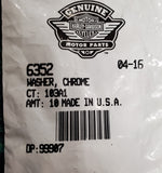 OEM Harley Davidson Windshield Mounting Chrome Flat Washer Dyna Touring XL 6352