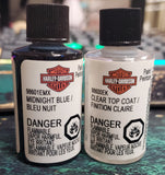 OEM Harley Davidson Midnight Blue Touch-Up Paint Application Clear Coat 98601EKA
