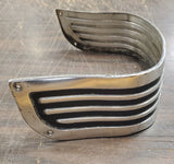 Vintage Harley Ribbed Fender Skirt Tip Trim Shovelhead FLH Panhead OEM 60's