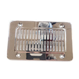 Vtg Radio Caddy Speaker Cover Chrome Shovelhead Panhead NOS Harley FLH Glide Ele