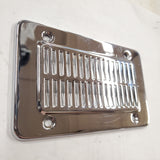 Vtg Radio Caddy Speaker Cover Chrome Shovelhead Panhead NOS Harley FLH Glide Ele