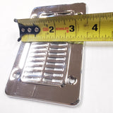 Vtg Radio Caddy Speaker Cover Chrome Shovelhead Panhead NOS Harley FLH Glide Ele