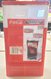 Coca Cola 1999 4 piece 8oz Glass Set With Coke Machine Tin Anchor Hoking