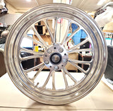 Ultima Manhattan Front Wheel, 16"x 3.5", Dual Disc, 2000^ Harley - 1" Axle