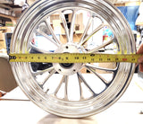 Ultima Manhattan Front Wheel, 16"x 3.5", Dual Disc, 2000^ Harley - 1" Axle