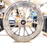Ultima Manhattan Front Wheel, 16"x 3.5", Dual Disc, 2000^ Harley - 1" Axle