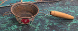 VTG 1950s EKCO Made in USA Miracle Gem Floral Handheld Strainer Kitchen Tools
