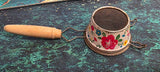 VTG 1950s EKCO Made in USA Miracle Gem Floral Handheld Strainer Kitchen Tools