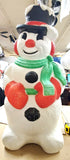 30" Vtg Grand Venture 1999 Frosty Snowman BLOW MOLD Holiday Christmas Lawn Décor