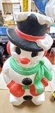 30" Vtg Grand Venture 1999 Frosty Snowman BLOW MOLD Holiday Christmas Lawn Décor