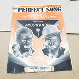 1929 VTG Sheet Music The Perfect Song Chappell-Harms Inc Blackface Amos & Andy
