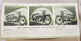 Rare 1936 VTG Orig Harley Sales Brochure VL Flathead Knucklehead RL Pittsburgh p