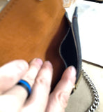 New 6 In. Black Harley Davidson Wallet W/ Chain Money Change Holder