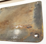 Vtg CONTAINS LEAD TETRAETHYL Porcelain Gas Pump Sign Oil Bennett Visible Antique