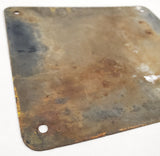 Vtg CONTAINS LEAD TETRAETHYL Porcelain Gas Pump Sign Oil Bennett Visible Antique