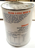 Vtg Oilzum 2 Stroke Engine Motorcycle Chainsaw Oil Can 70's AHRMA Maico Bultaco