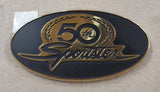 Nos VTG Antique Gold Medallion Badge Fender 50th Anni Sportster Harley 92250-07