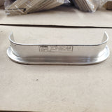 Vtg OEM Oil Tank Trim Alum WArning Shovelhead 4 speed Harley FX FLH  Wide Glide
