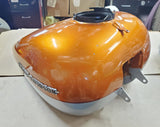 Gas Tank Harley 6 Gallon Bagger Ultra FLH Road Street Glide Amber Silver 2008^