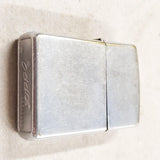 VTG 1973 Zippo Cigarette Lighter Brushed Chrome Original Box Spark!