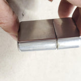 VTG 1973 Zippo Cigarette Lighter Brushed Chrome Original Box Spark!