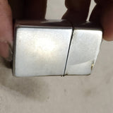 VTG 1973 Zippo Cigarette Lighter Brushed Chrome Original Box Spark!