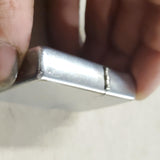 VTG 1973 Zippo Cigarette Lighter Brushed Chrome Original Box Spark!