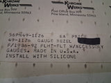 New NOS Khrome Werks 49-1126 2 "Chrome Gauge Bezel Set For Harley FLHT / FLT
