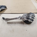Kuryakyn Skeleton Hand motorcycle Mirrors Black Chrome Harley Custom Chopper