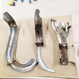 OEM Stock Exhaust Head Pipes Heat Shield Dyna Wide Glide 2011 Factory FXDWG