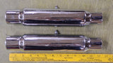Vtg Cherry Bomb Slip On mufflers 1 1/4 1 1/2 Motorcycle Chopper Custom Shorty